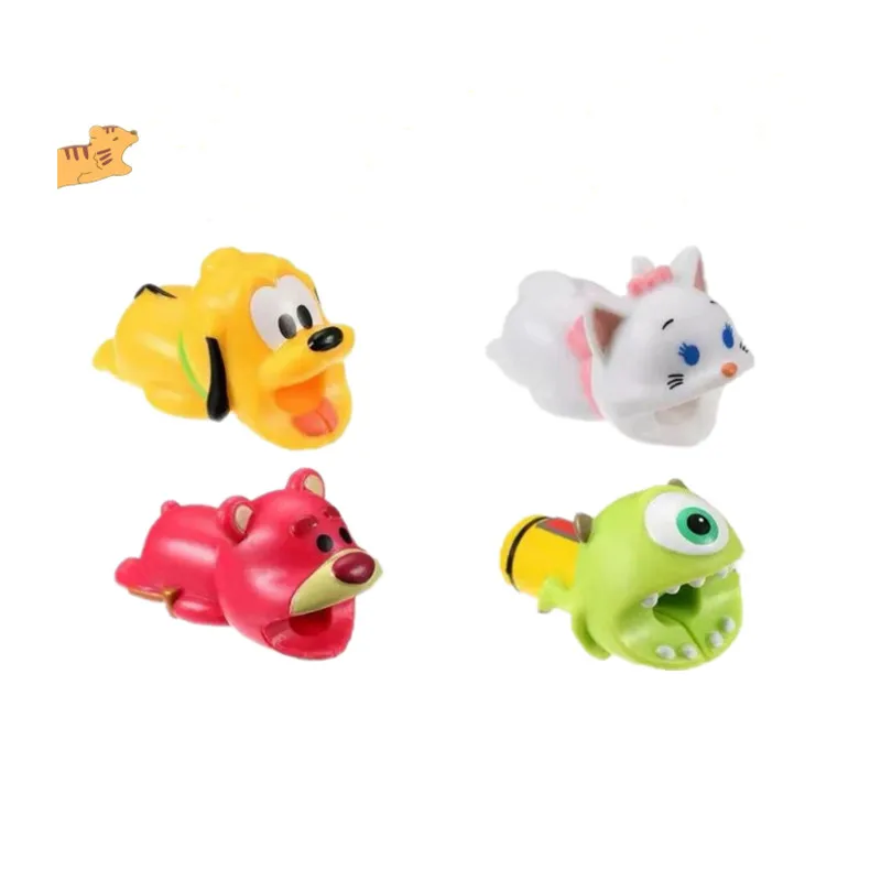 1pcs Cute Animal Bite Winder Management Data Line Organizer Clip Protetor De Cabo Cable For iPhone Charger | Электроника