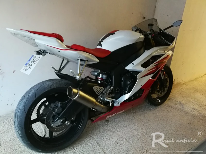 Для R6 мотоциклетная выхлопная система без шнуровки YZF R6 выпускной наконечник перегородка труба средняя Соединительная соединительная трубка для Yamaha YZF R6 2006