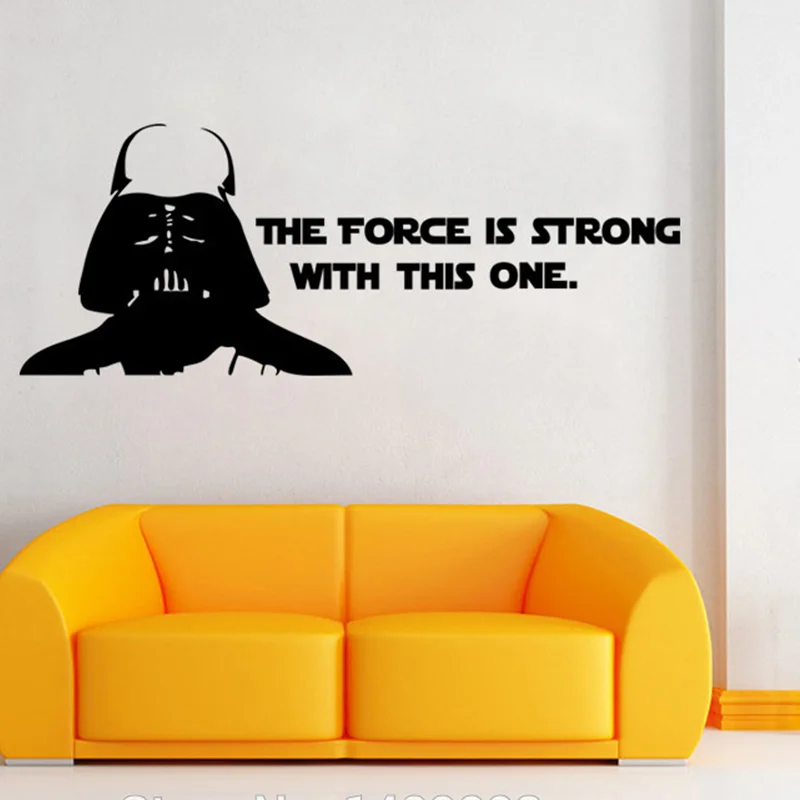 Известный фильма Звездные войны цифры Wall Art Украшение для комнаты мальчиков DIY