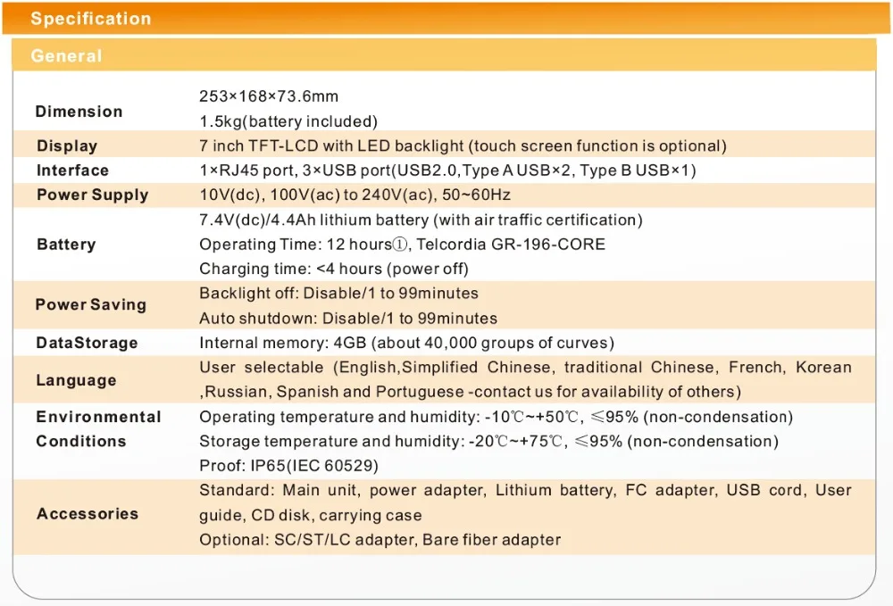 iOLM OTDR VIO6000 D35 1310/1550nm35/38dB с OPM VFL светильник источник