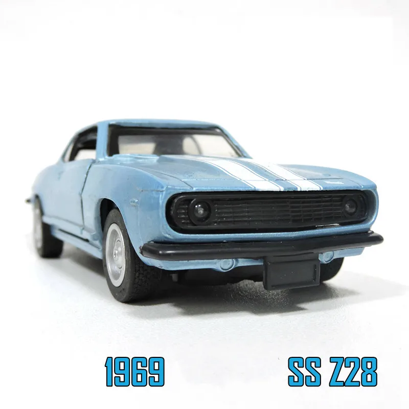 Редкий 1/32 1969 Z28 мускульный автомобиль специальный литой металл домашний дисплей Коллекция модели игрушки для детей