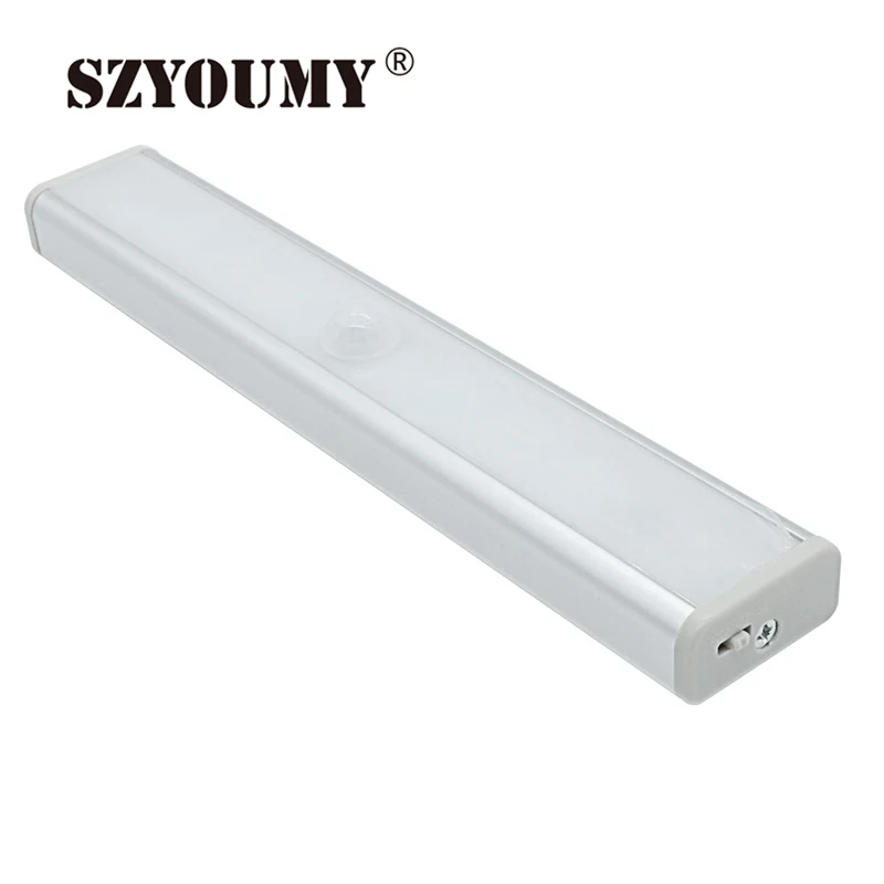 SZYOUMY 30 шт перезаряжаемая 10LED USB лампа для шкафа портативный PIR датчик движения