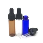 10 шт. Янтарная стеклянная бутылка с пипеткой для эфирных масел пустая 4 мл Gotero De Vidrio глазная капельница лабораторные химикаты стеклянные капельницы бутылки