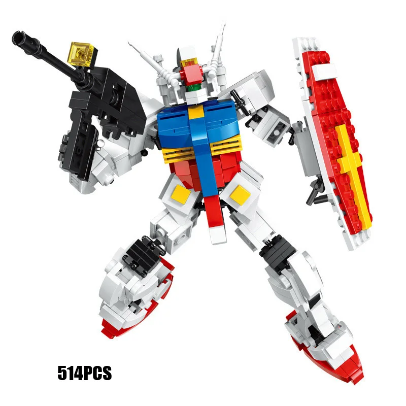

Hot super robot war mecha Classic Mobile Suit rx78-2 building block Amuro Ray figures model bricks toys collection for boy gift