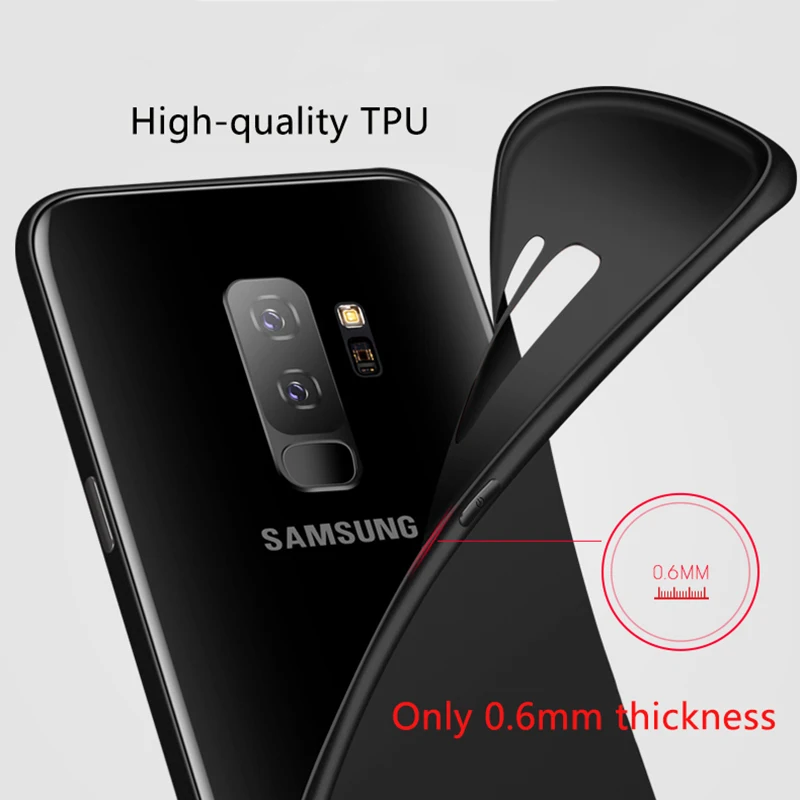 Матовый чехол для телефона с кольцевой пряжкой samsung Galaxy C S Note 6 7 8 9 Edge Plus Pro защитный