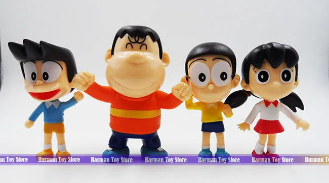 8 шт./лот 6 см ПВХ высококачественные японские аниме фигурки в наборе doraemon