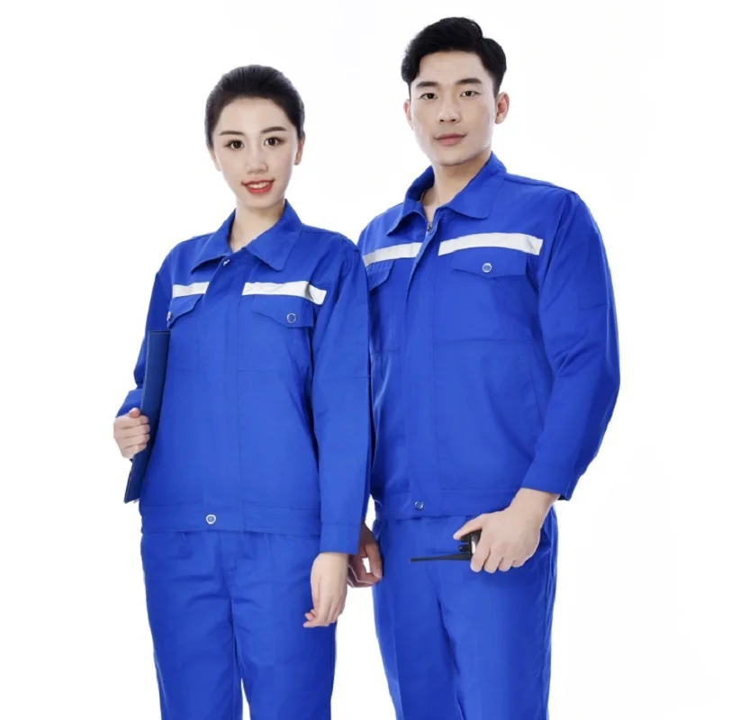 

Work Clothing Men Women Uniform Long Sleeve Coveralls Protective Cloth Overalls for Worker Repairman Machine Auto Repair Welding