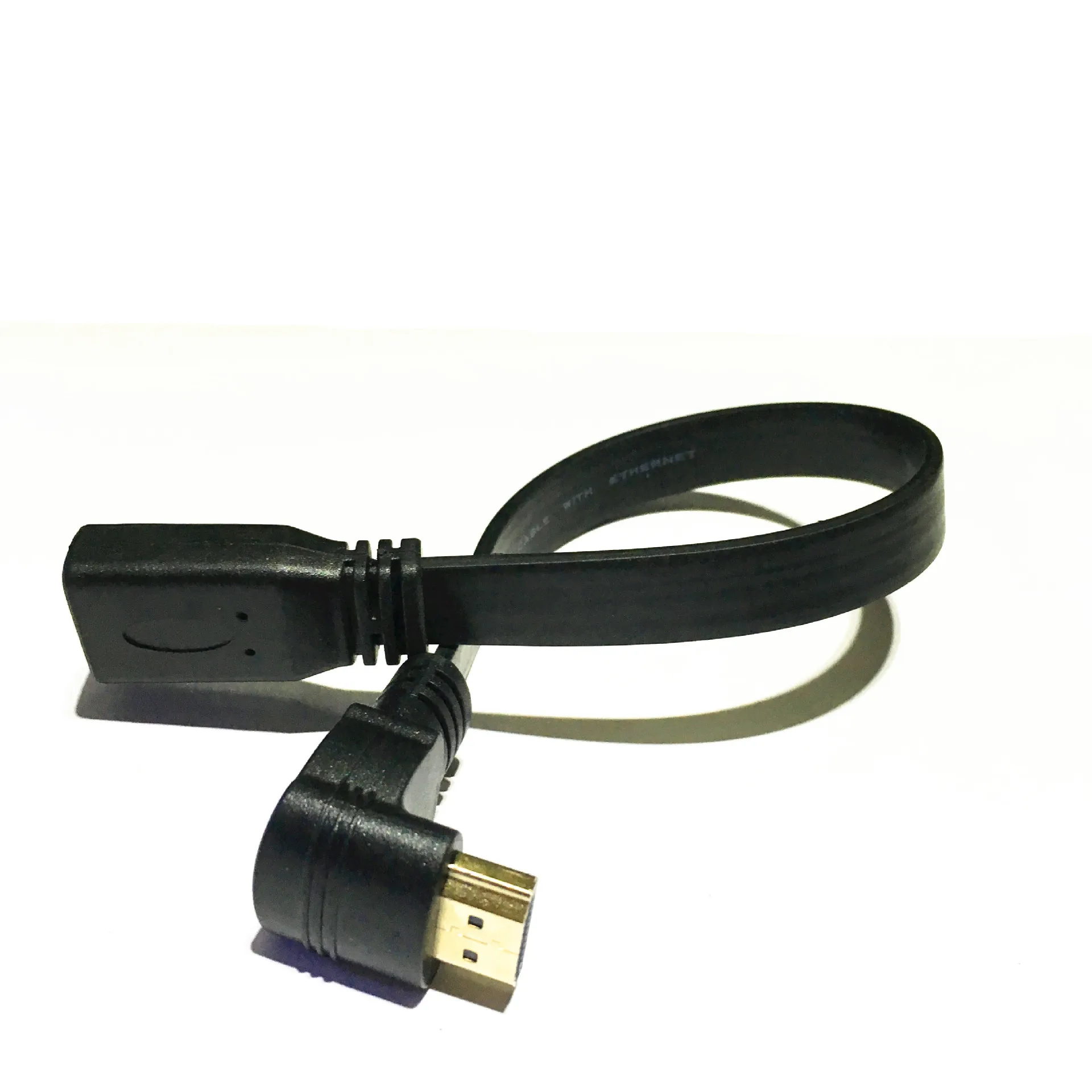 ТВ HD Интерфейс плоским мужчин и женщин под прямым углом вниз на 90 градусов