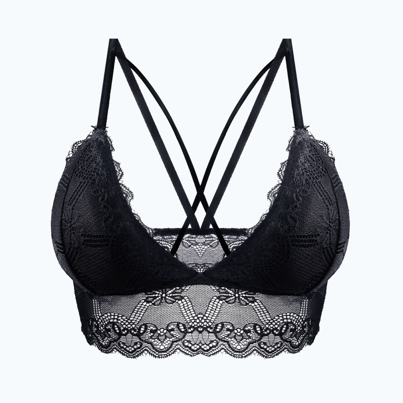 

Women Underwear Wire Free Push Up Bra Sexy Women Push Up Bra B Cup Women Double Push Up Bras Lace Underwear Gather Padded Bras