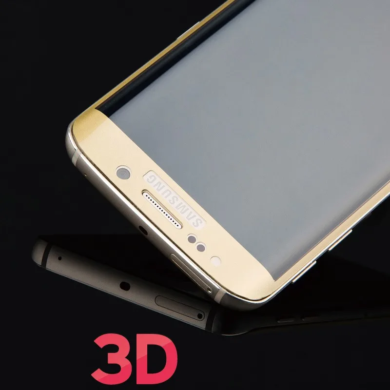 Изогнутое закаленное стекло YKSPACE 9H HD 0 26 мм 3D для Samsung Galaxy S7 Edge 5 1 дюйма | Мобильные