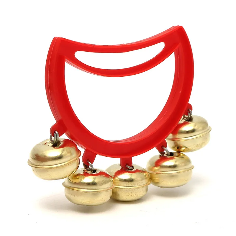 Jingle Bells 1 шт. ручные сани многоцветный пластик-металл 8,5x5,5 см детская погремушка развивающая музыкальная игрушка инструмент