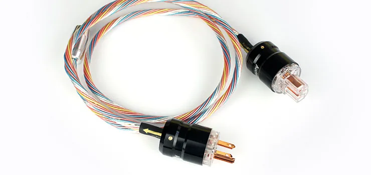 

Aucharm AUAPPC1 Silver-Plated Power Cable HIFI EXQUIS Colorful 4NRed Copper US AU Aluminum Shell Plug