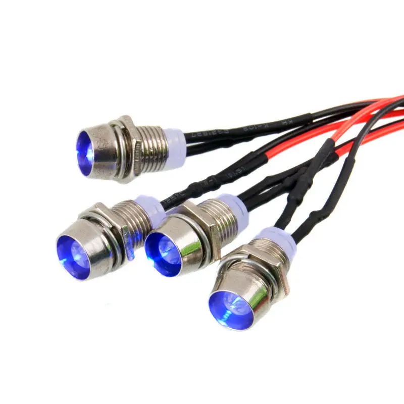 Радиоуправляемая модель светодиодных ночных фар 4x5 мм фары синего цвета мигающий