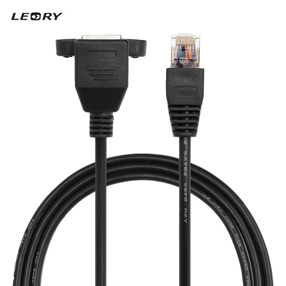 Сетевой удлинитель Leory 0 3-3 м RJ45 штекер-гнездо крепление на панели сетевой кабель