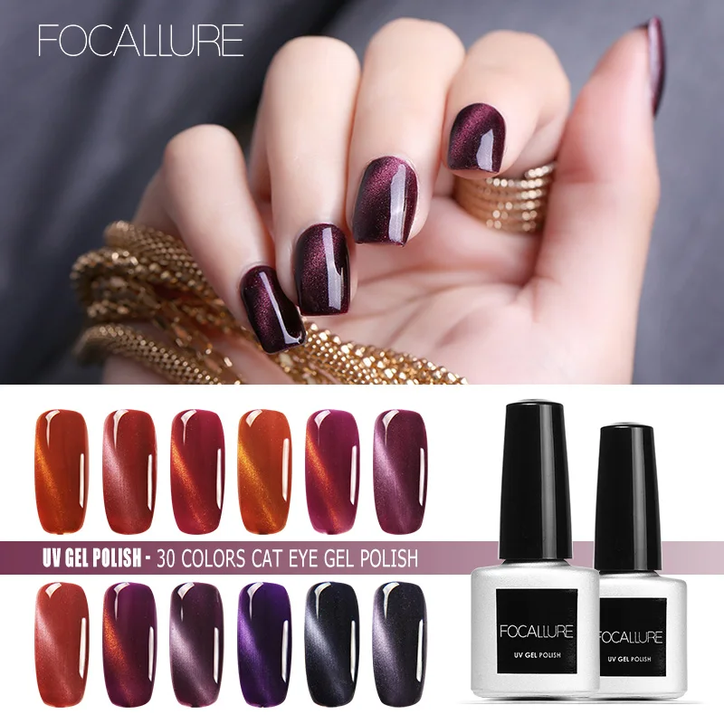 FOCALLURE очки в стиле кошачий глаз магнит УФ светодиодный Гель лак для ногтей