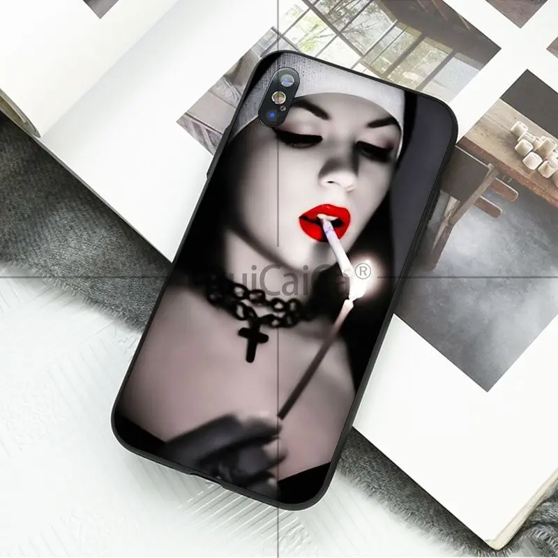 Ruicaica Sister nun Сделай Сам роскошный высокий протектор на конце чехол для iPhone 6S 6plus 7