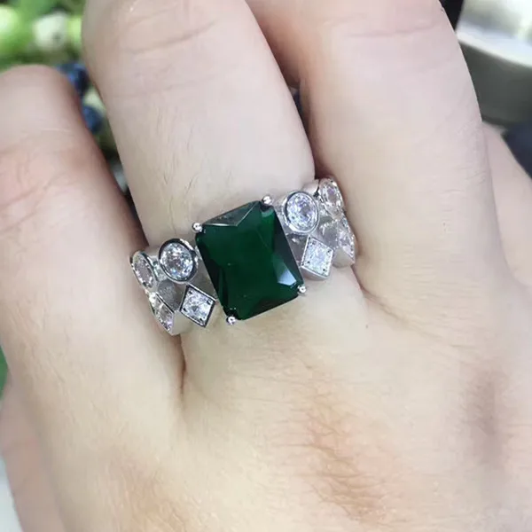 Дизайнерские Модные ювелирные изделия из меди 3а кубического циркония вечерние кольца
