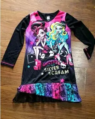 Новый Лидер продаж 2016 года Монстры средней школы Платье для маленьких девочек