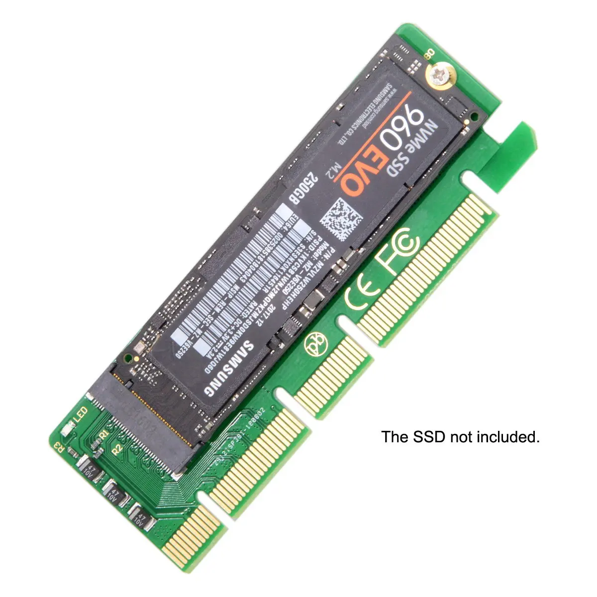 NGFF M key NVME AHCI SSD для PCI E 3 0 16x x4 адаптер XP941 SM951 PM951 A110 m6e 960 EVO SSD|Компьютерные кабели и