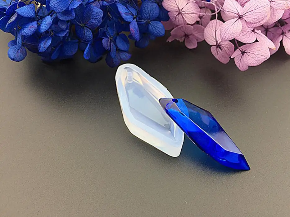 2 шт. силиконовая форма в виде ромба с отверстием для эпоксидной смолы|mould mould|mould