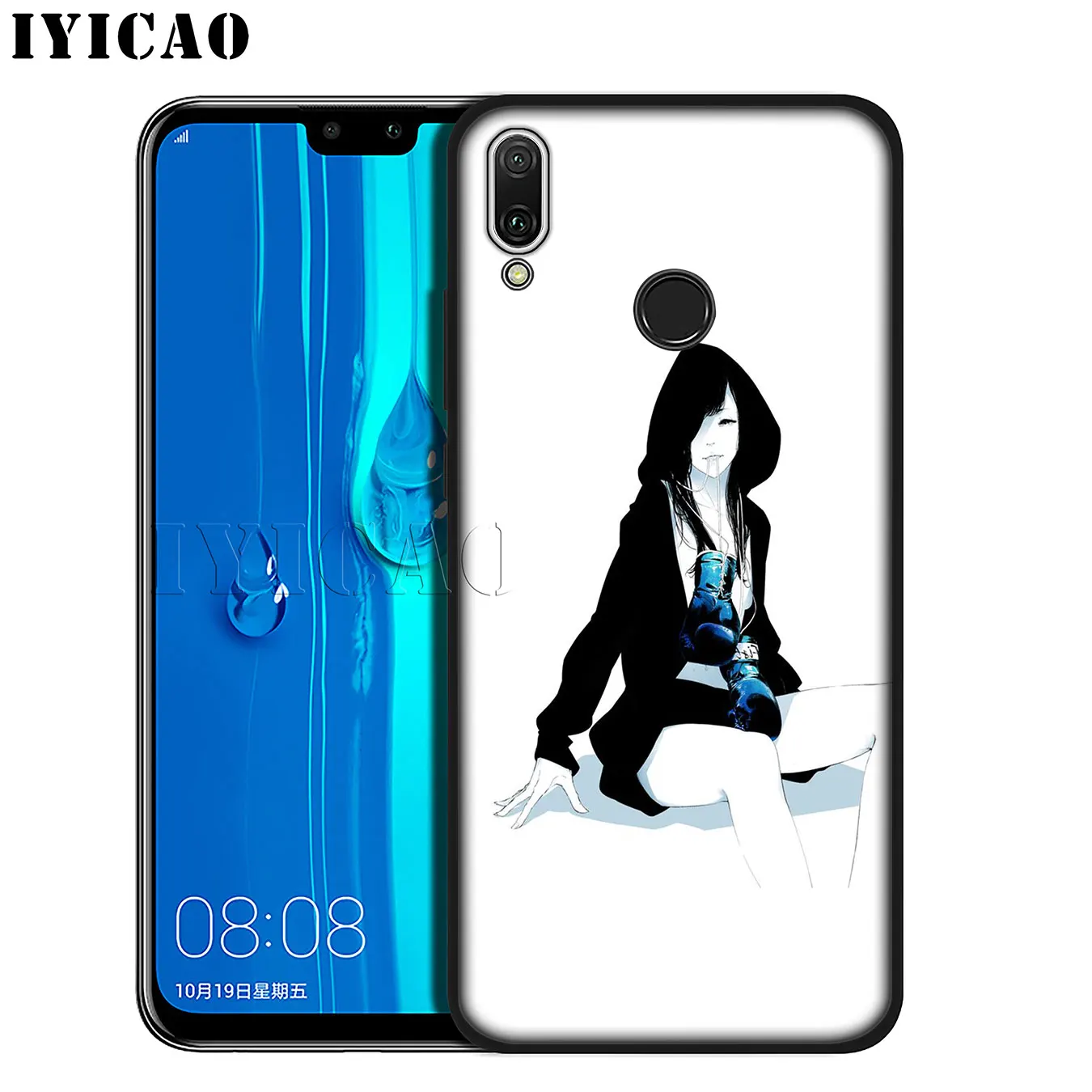 IYICAO Cartoon Boxing Girl Gloves Pattern tpu Soft Case for Huawei Mate 30 20 10 Pro Nova 5I 5T 5 4 4E 3i 3 2i Lite Smart |