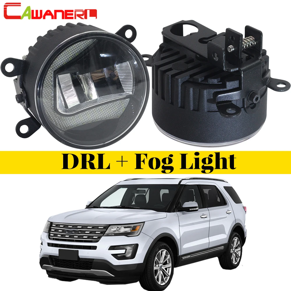 Cawanerl для Ford Explorer 2011 2012 2013 Автомобильный светодиодный противотуманный фонарь DRL дневная ходовая Лампа Белый 12 В Стайлинг яркий 2 шт