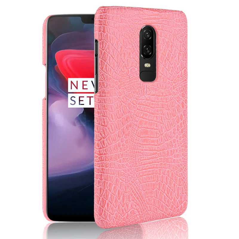Oneplus 6 Чехол с крокодиловым узором кожаный чехол для One plus противоударный жесткий