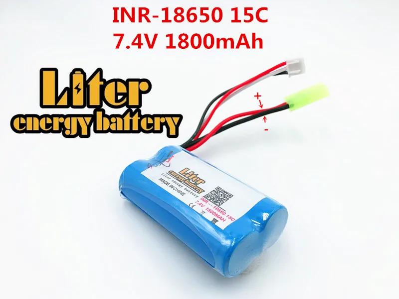 7 4 V 1800mah 15c 18650 power литиевая батарея 1800Mah аккумулятор для дистанционного управления