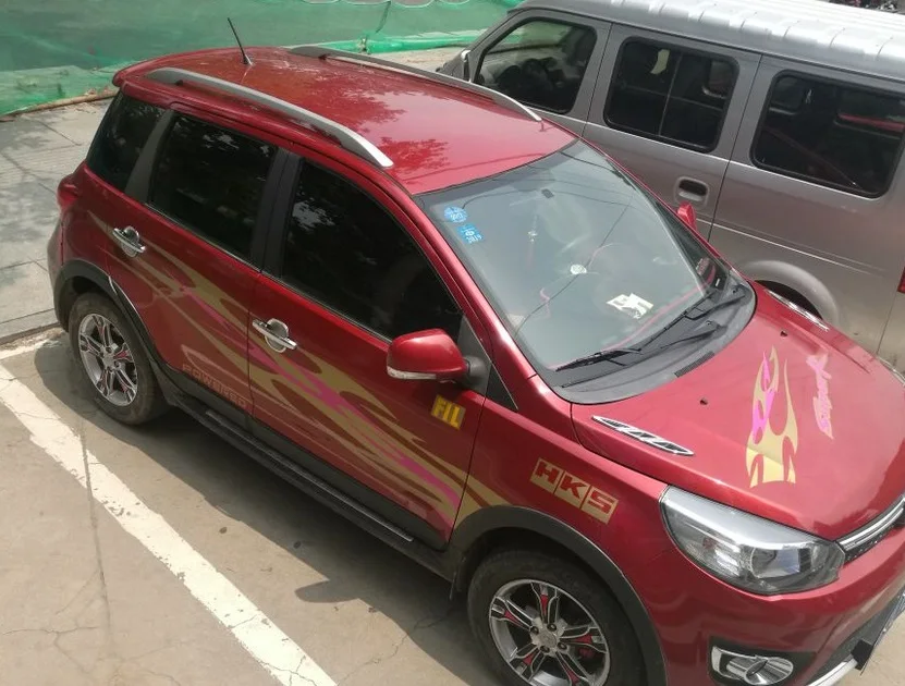 Автомобильная наклейка с левой стороны огнем для автомобилей обеих сторон
