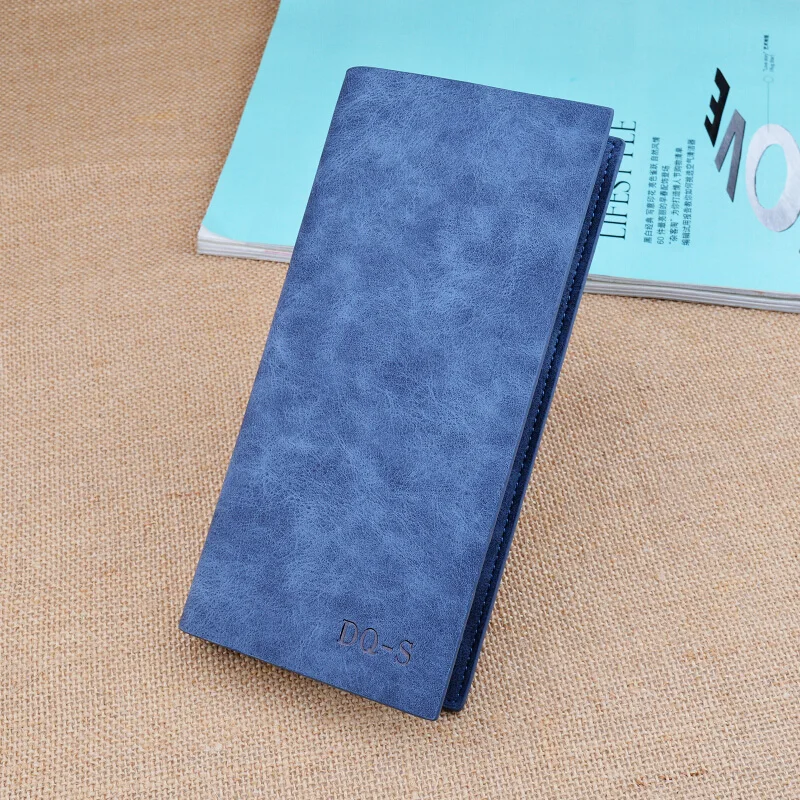 Корейский вариант тонкого мужского кошелька длинный ретро матовый Молодежный