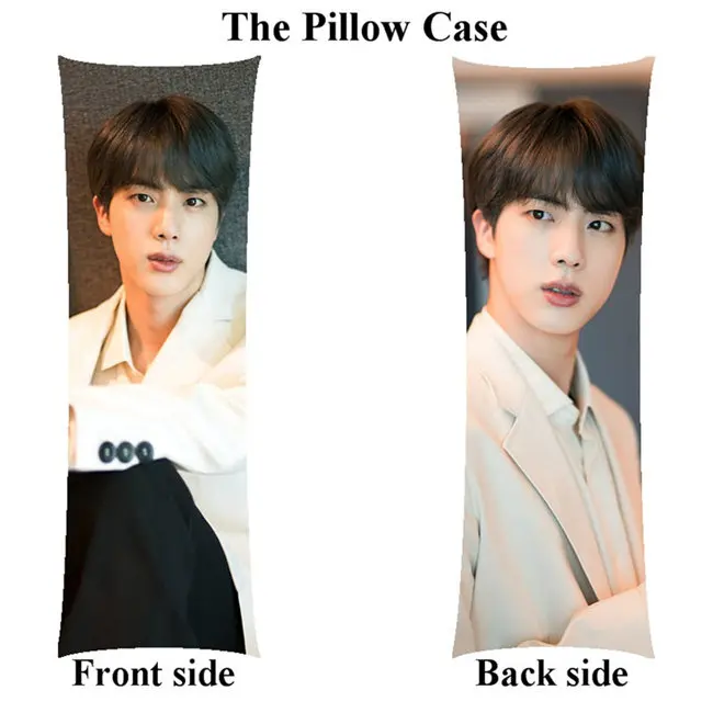 pillowcase Bangtan чехол для подушки для мальчиков Jin JungKook домашний длинный Чехол для подушки на заказ на день рождения - Цвет: pillowcase