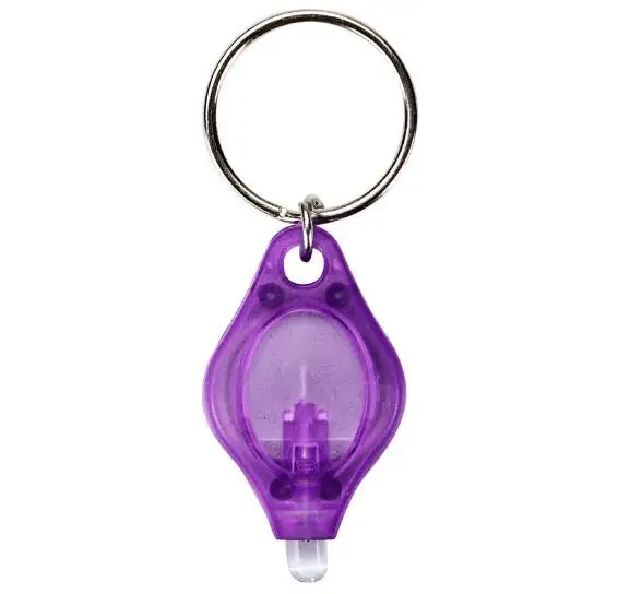 2pcs purple 2 шт./лот Мини карманный брелок флэш-светильник светодиодный светильник Открытый кемпинг ультра яркий аварийный брелок Светильник фонарь лампа - Испускаемый цвет: 2pcs purple