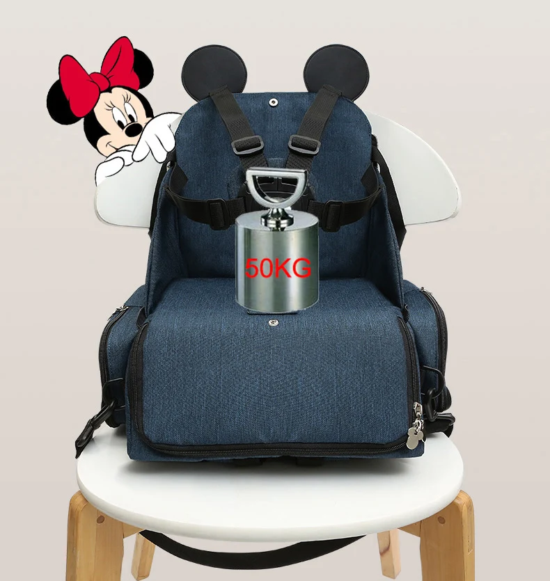 Сумка для детского обеденного стула disney, многофункциональная сумка для подгузников, переносное безопасное сиденье, водонепроницаемая сумка для мамы, рюкзак для подгузников для путешествий