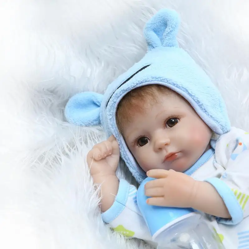 40 см 16 дюймов reborn куклы силиконовые 100% безопасный стильный Коллекционная кукла