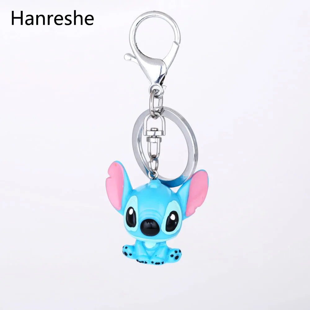 Lilo and Stitch милый брелок, ювелирные изделия, металл, голубой Шарм, подвеска, мультфильм, нержавеющая сталь, брелок, мода, косплей, подарки для мальчика