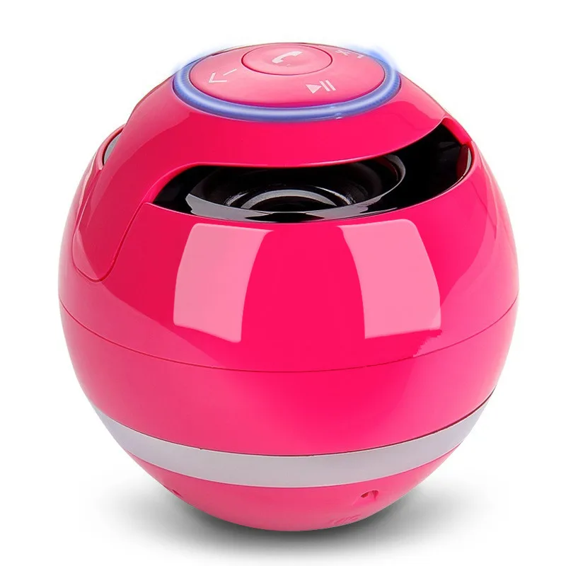 New Portable Mini LED Bluetooth wireless Speaker Ball Support Hand-free TF Card Aux In Stereo Super Bass MP3 Music Player | Электроника