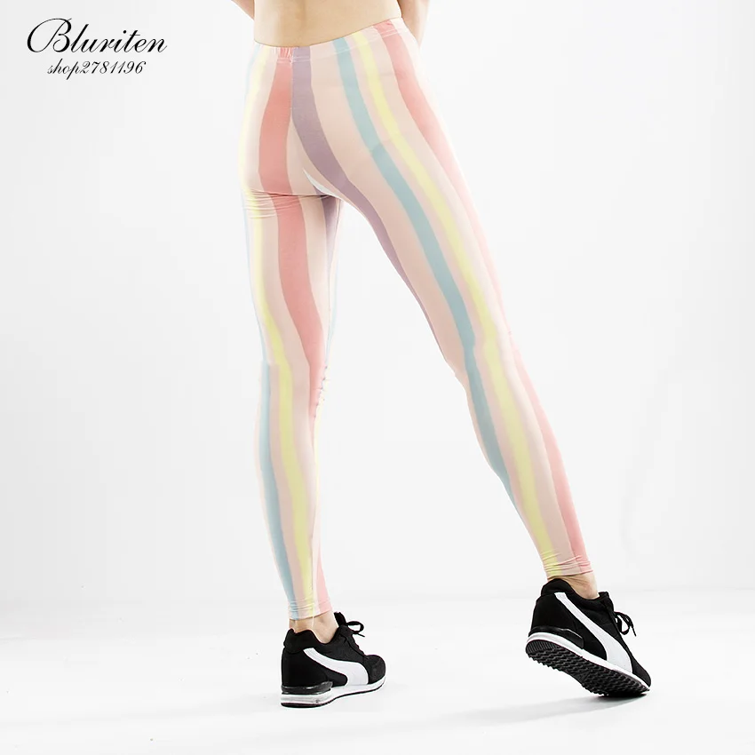 Пикантные женские леггинсы длинные Высокие эластичные брюки Высокая талия