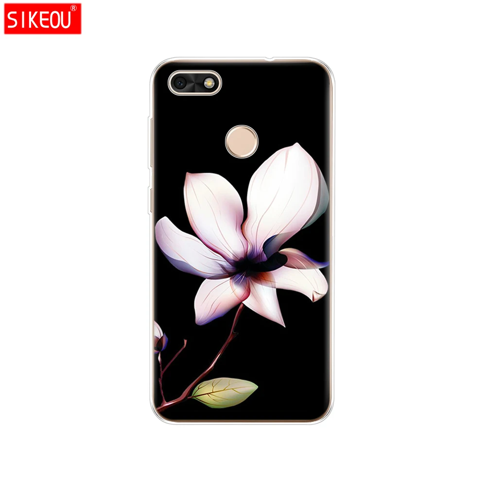 Силиконовый чехол 5," huawei P9 Lite Mini, Мягкий ТПУ huawei Nova lite SLA-L22 чехол для задней панели huawei Y6 Pro чехол с котом и цветами