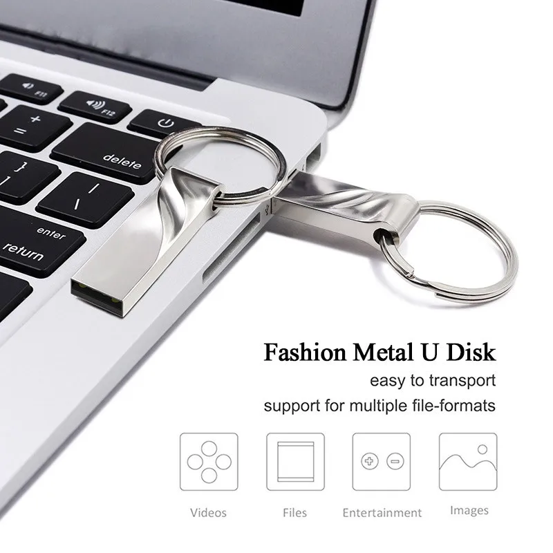 Высокоскоростной металлический USB флеш накопитель 128 16 32 64 Гб Pendrive ГБ 8 карта
