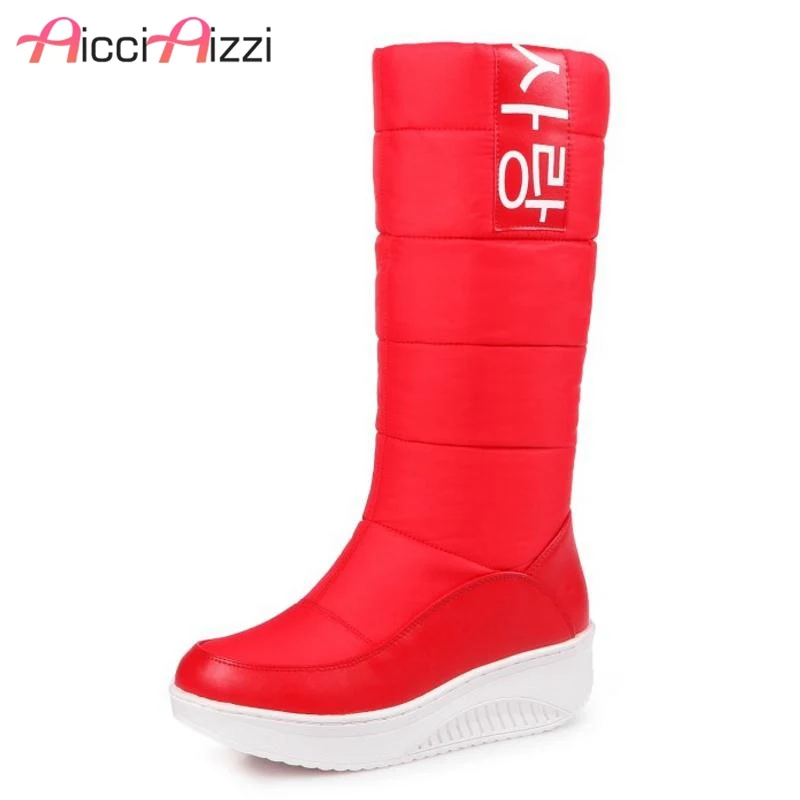 ZALAVOR/пикантные женские ботинки на танкетке обувь платформе с мехом теплые зимние