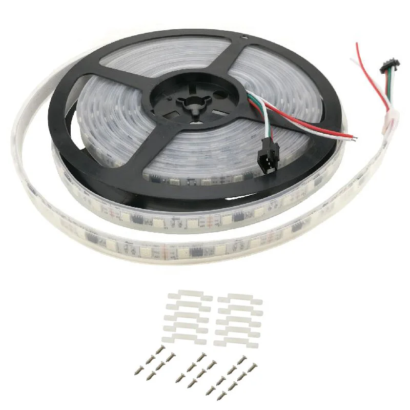 WS2811 IC RGB Светодиодная лента SMD5050 Fita de 5 м гибкая лампа мечты цвета для