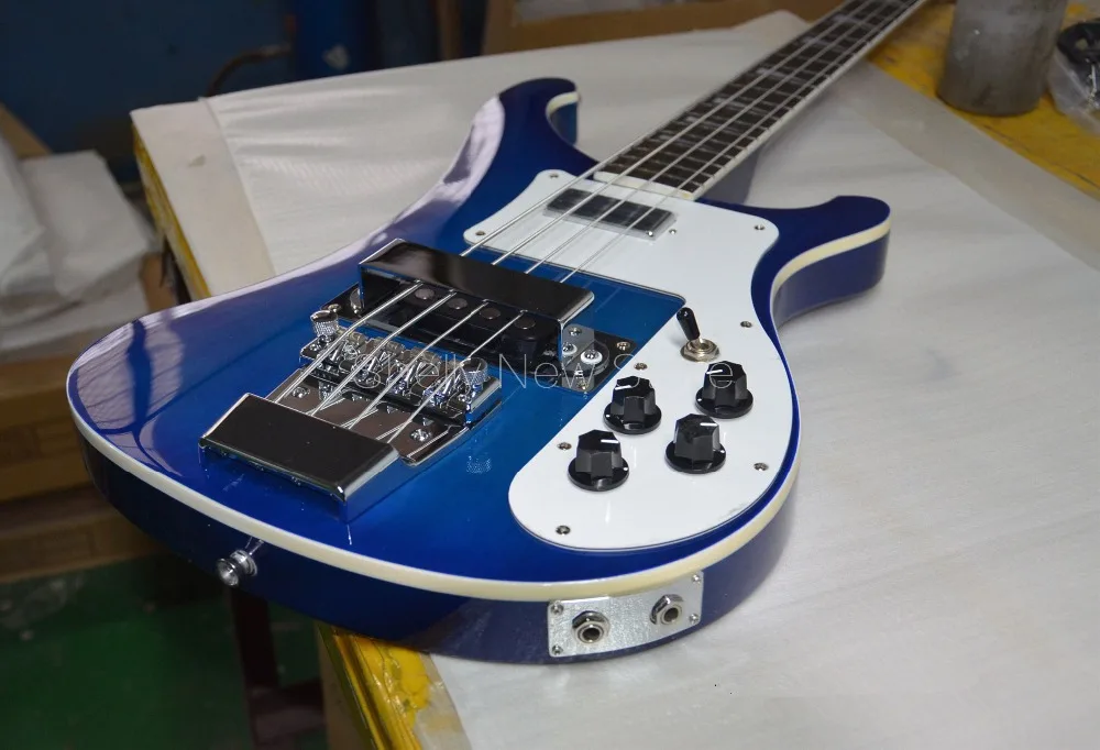 Новинка от Shelly магазин по индивидуальному заказу синие басовые гитары RK 4003 4