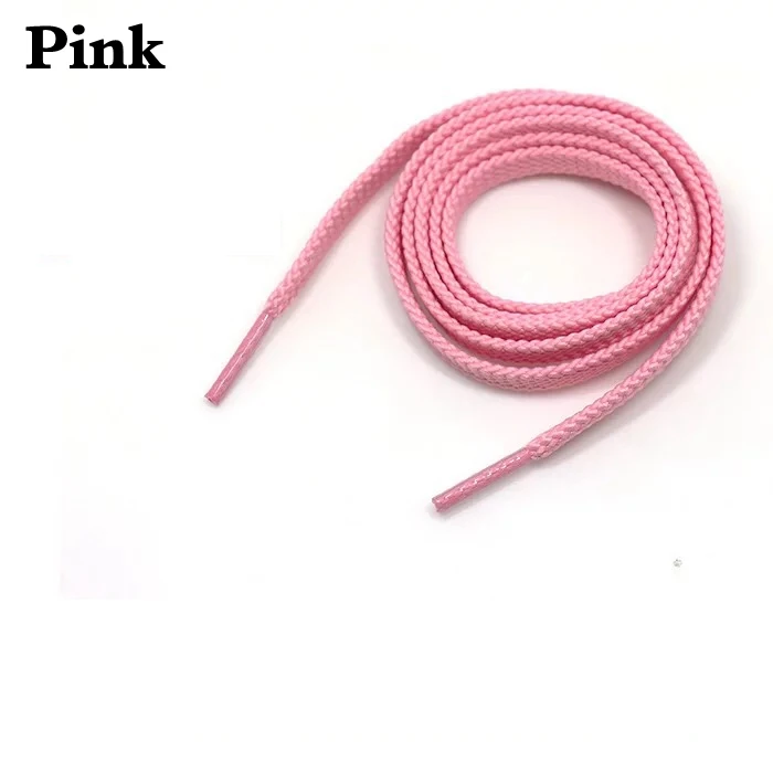 Pink 1 пара, 28 цветов, шнурки, классические, плоские, двойные, полые, тканые шнурки, 100 см/120 см/140 см/160 см, Спортивная повседневная обувь, шнурки - Цвет: Pink