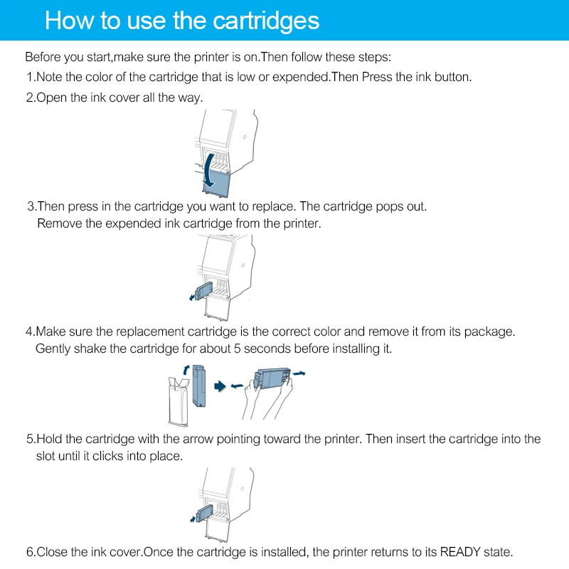 9Colors/Set T6361-T6369 Compatible Ink Cartridge Filled With Pigment Ink For Epson Stylus Pro 7890 9890 7908 Printer 700ML/PC