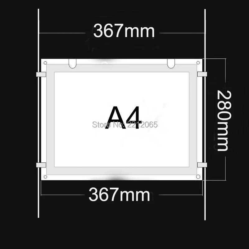 1 ед./Лот) A3 односторонний кабель Висячие светодиодные окна плакат рамка, вывески дисплей системы для недвижимости, агенты по собственности