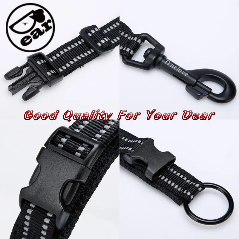 Регулируемый сетчатый мягкий ошейник для собак 3 м светоотражающий нейлоновый