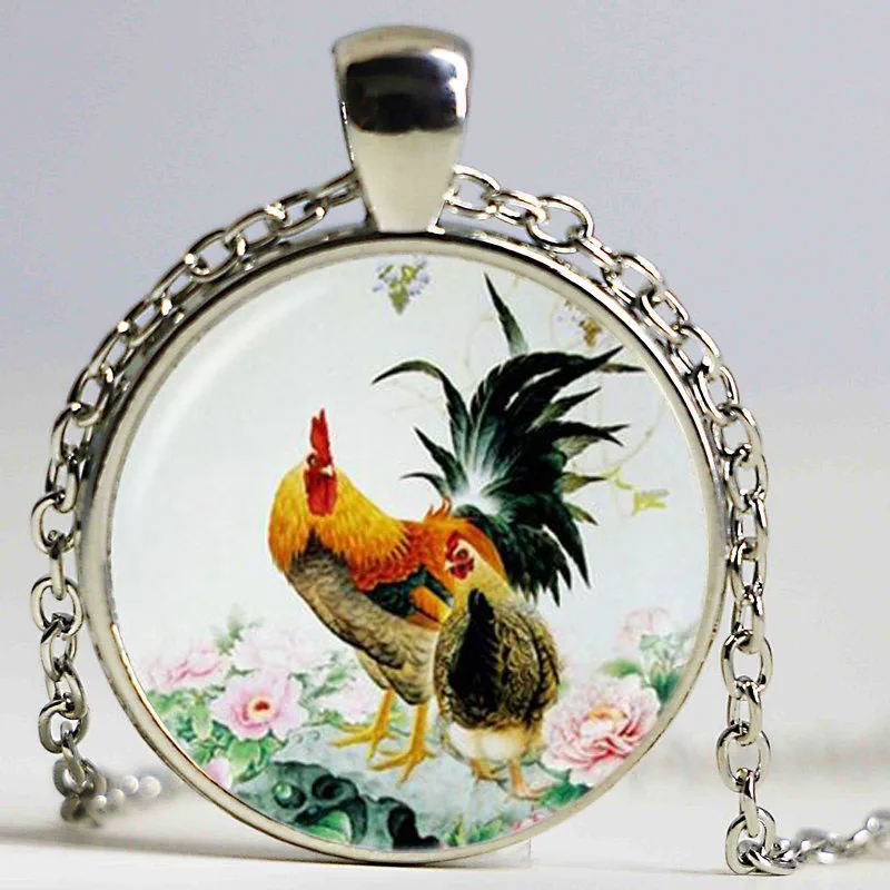 Модные украшения петух Кулон ожерелье сельскохозяйственных животных колье