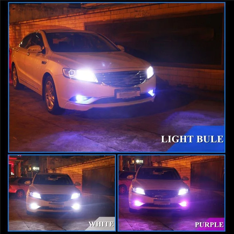 2 шт. 9005 5050 LED 27 SMD RGB Автомобильная фара лампа для противотуманной фары с