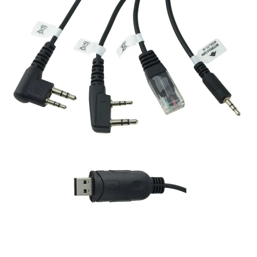 4 в 1 USB Программируемый Кабель адаптер и CD для Kenwood Motorola Baofeng серии HYT ham трансивер с