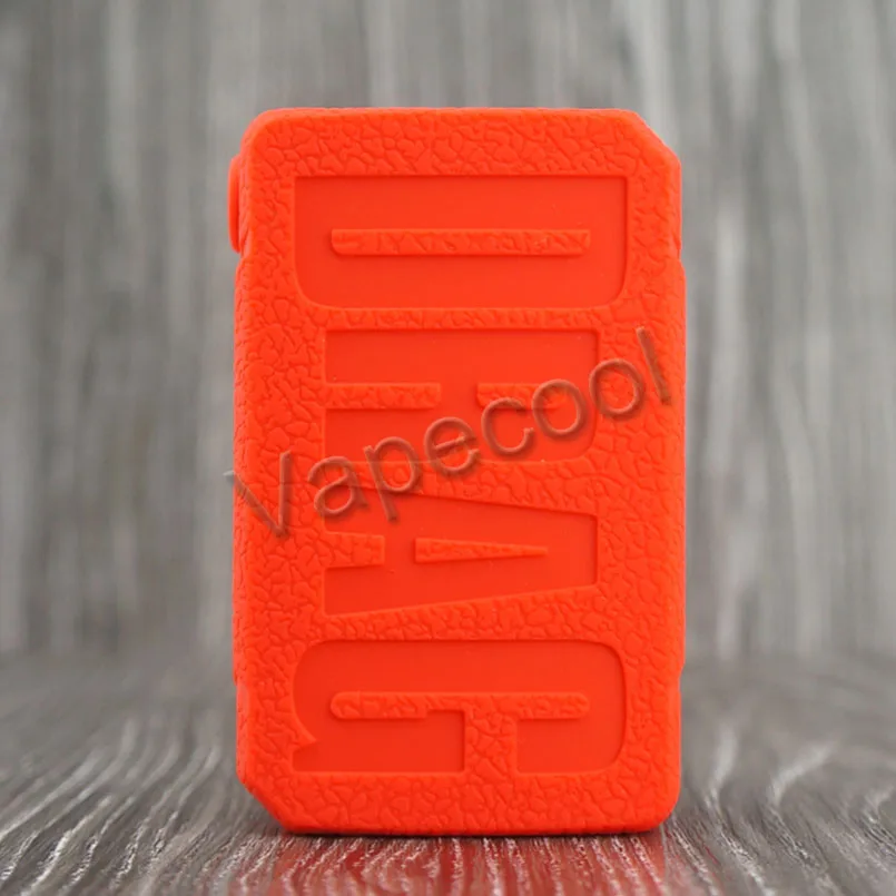 red Силиконовый чехол для VOOPOO DRAG MINI 117w коробка мод чехол для вейпа Резиновая кожа основы стикер рукав корпус демпфер гель мод щит - Цвет: red